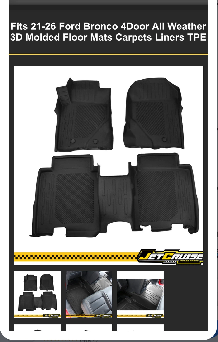 Ford Bronco 4Door All Weather  Floor Liners - photo 4