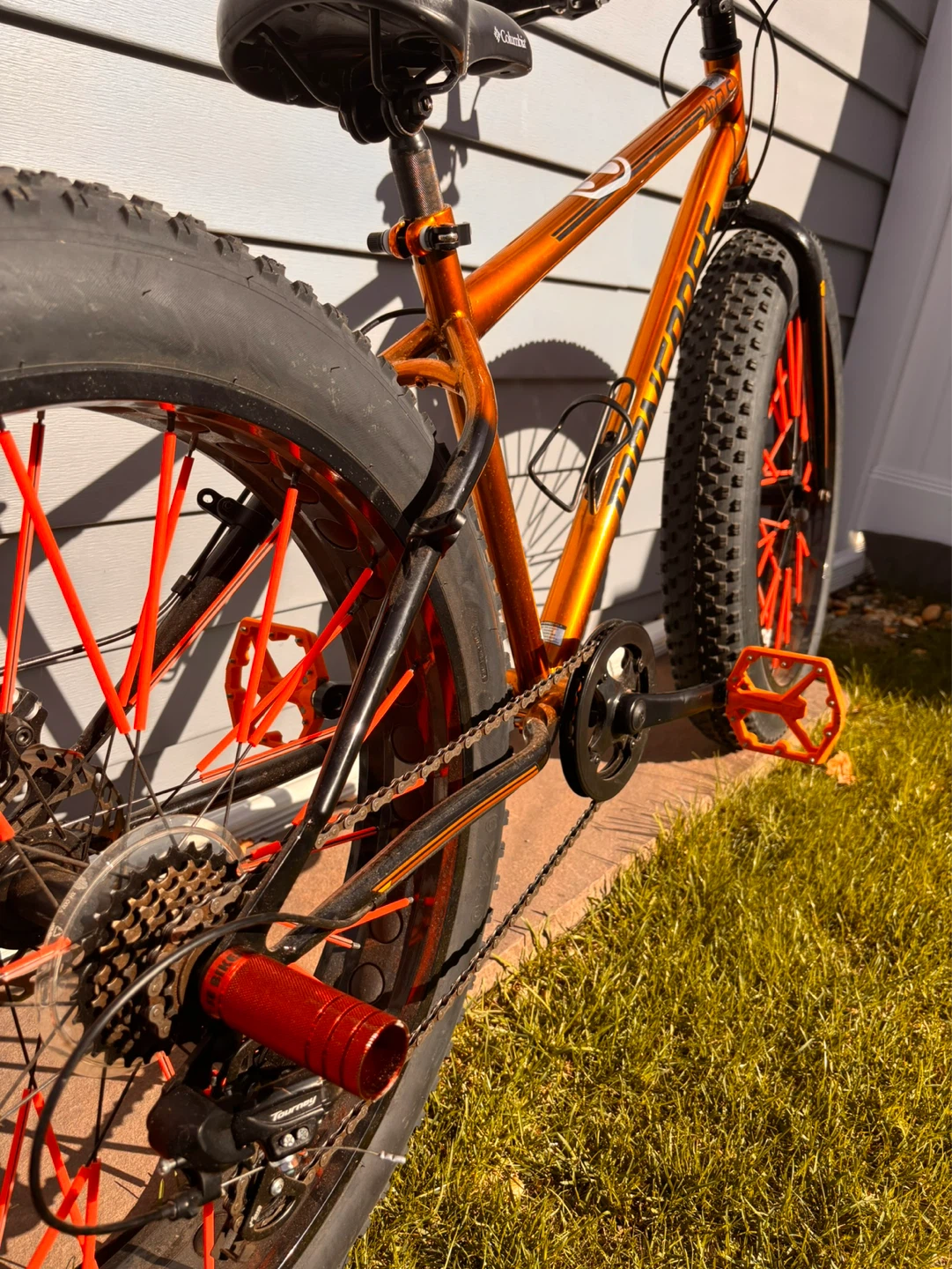 Mongoose Men's Fat Tire Bike - Orange - photo 2