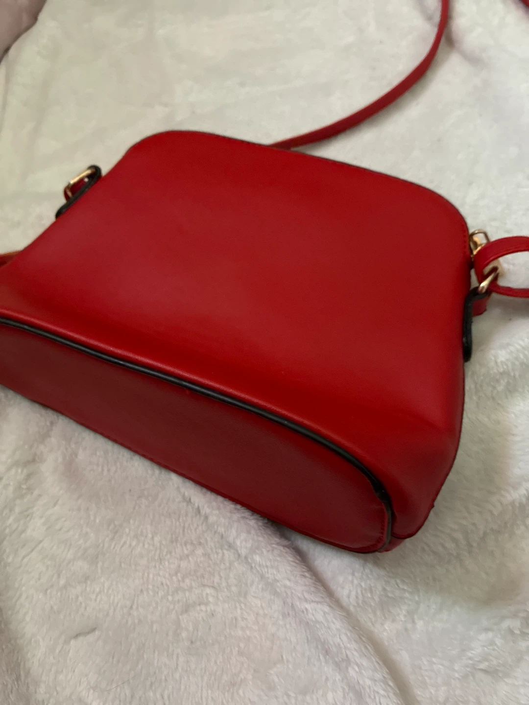 Red Crossbody Purse with Tassel - photo 2