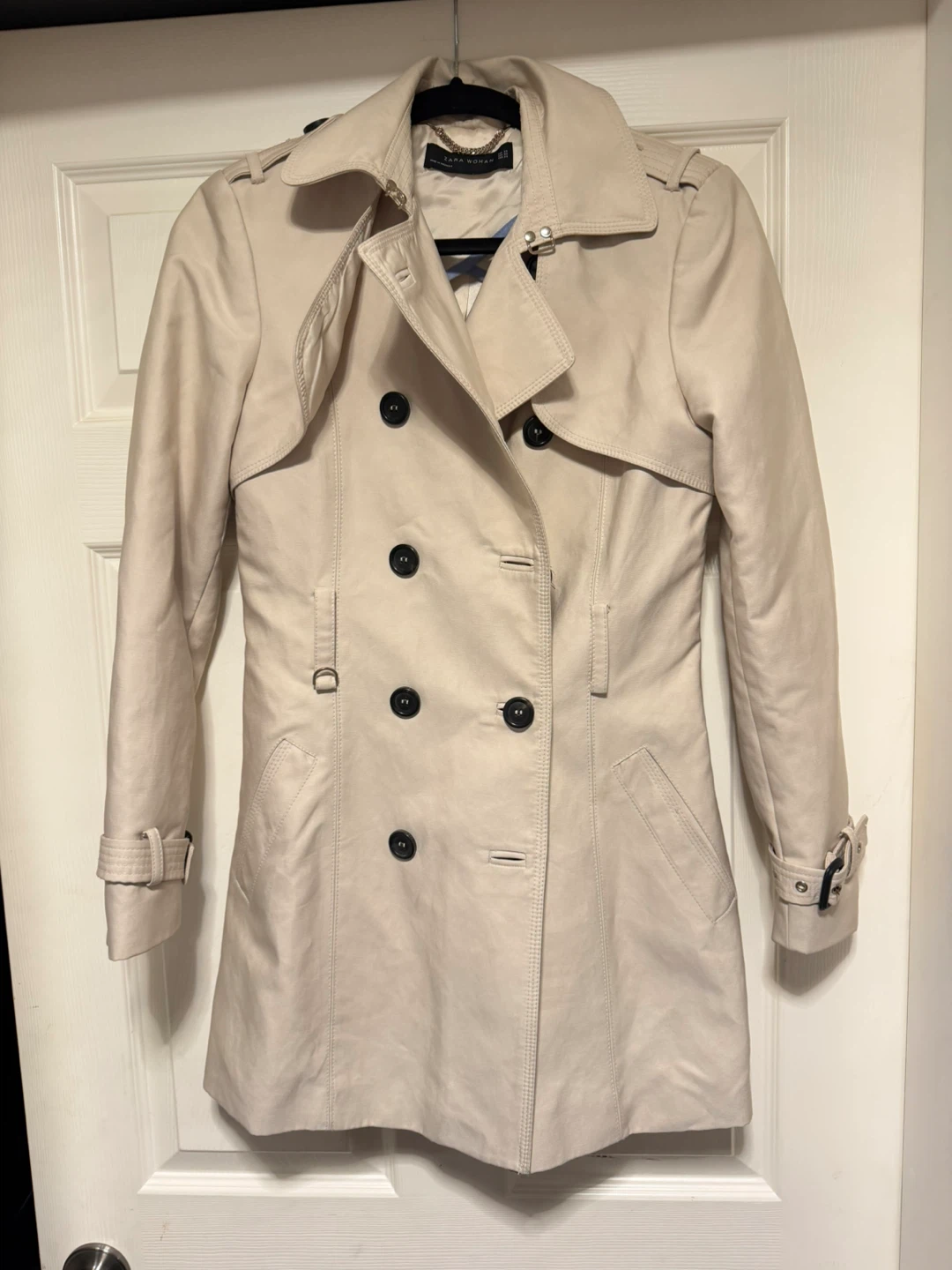 Zara Woman Beige Trench Coat Size XS