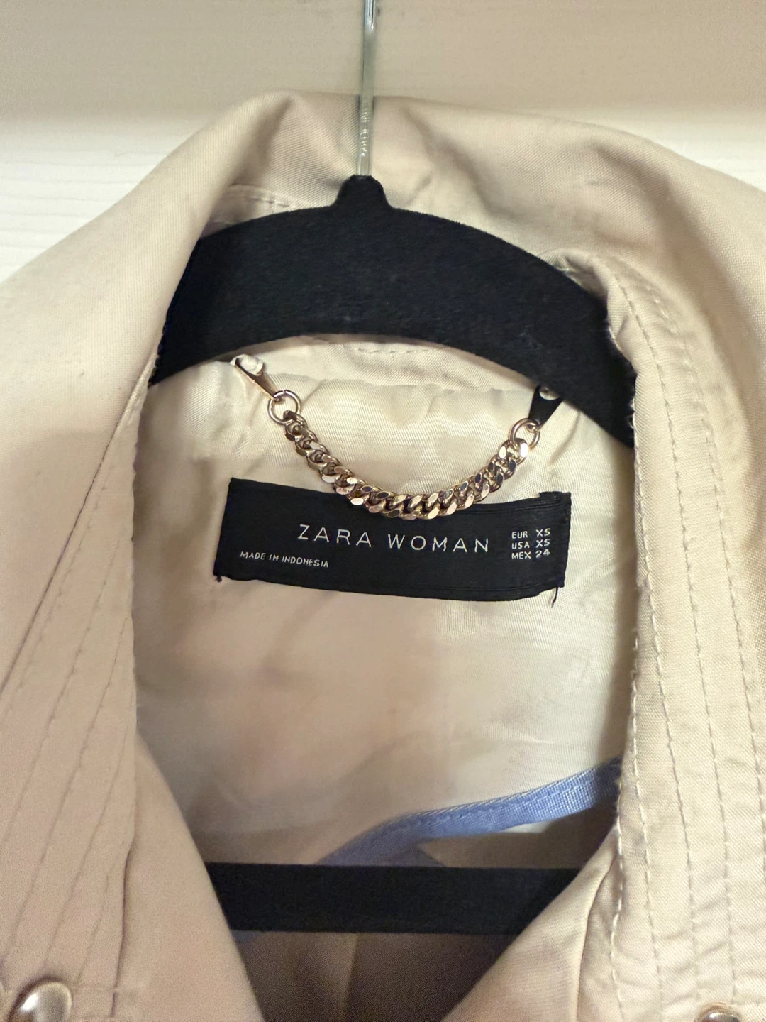 Zara Woman Beige Trench Coat Size XS - photo 2