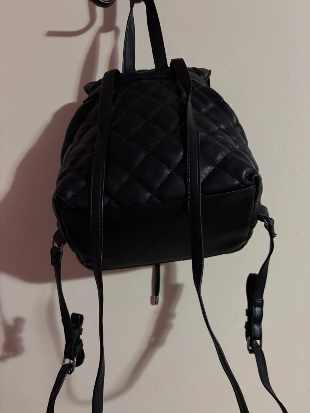 Lily$Ivy Black Quilted Mini Backpack - photo 2