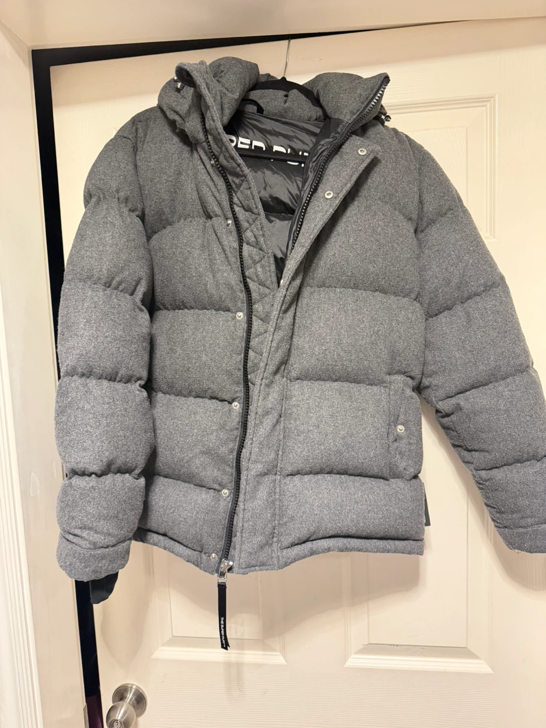 Aritzia Super  Puffer Jacket Grey Size S