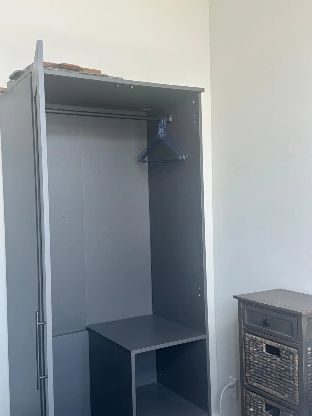 Grey Wardrobe Cabinet