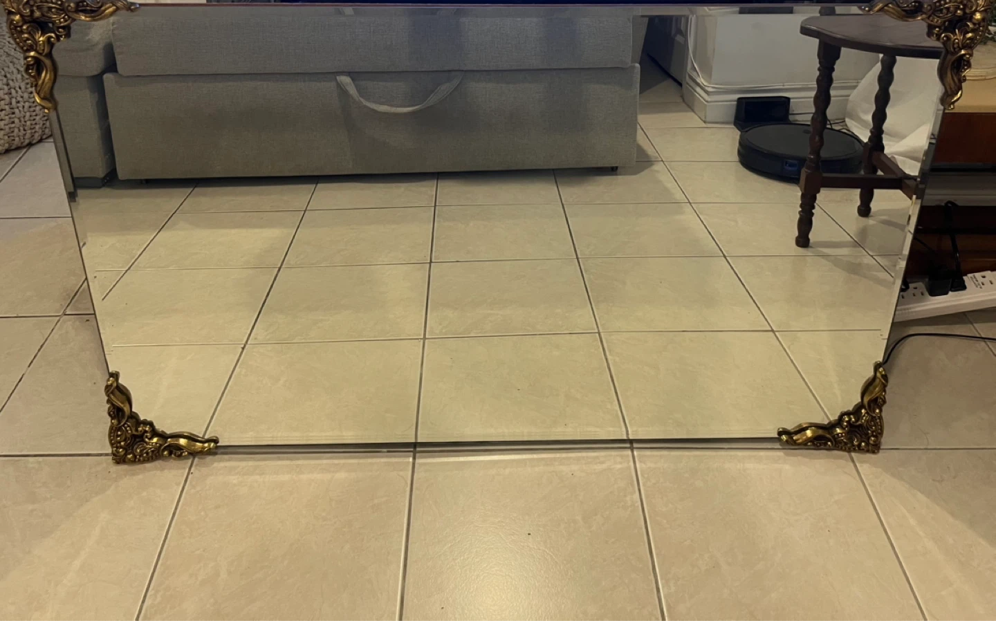 Gold Corner Mirror