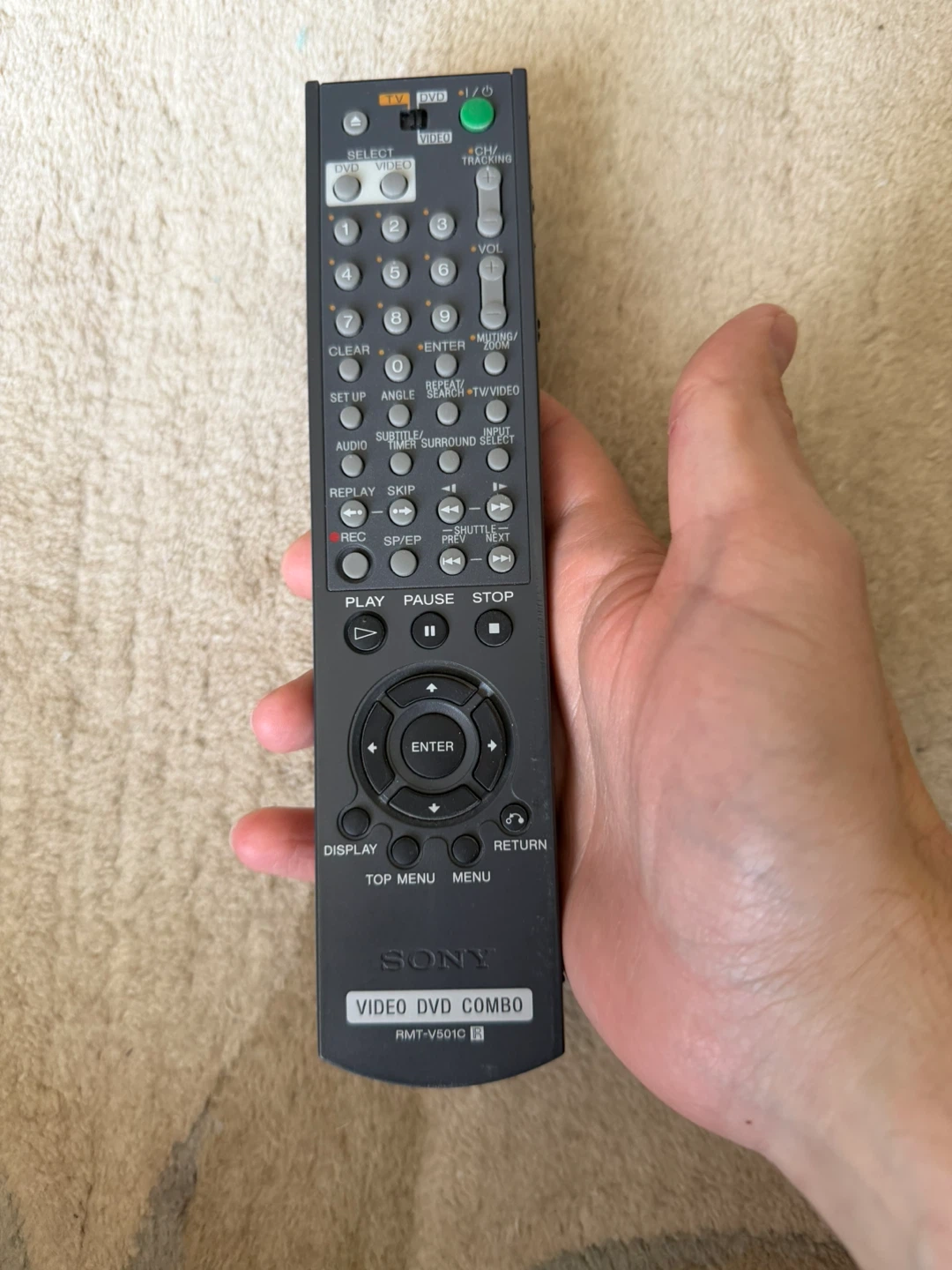 Sony RMT-V501C  Remote for DVD/VCR Combo