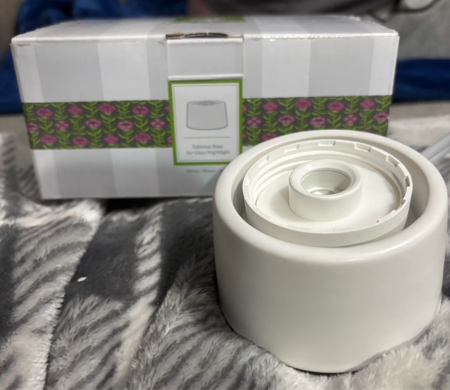 Tabletop Base for Glass Nightlight - White - photo 2