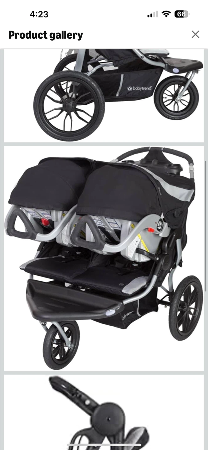 Baby Trend Double Jogging Stroller - photo 4