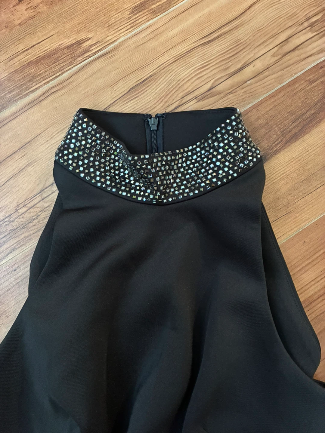 Calvin Klein Black Embellished Halterneck Sheath Dress - photo 2