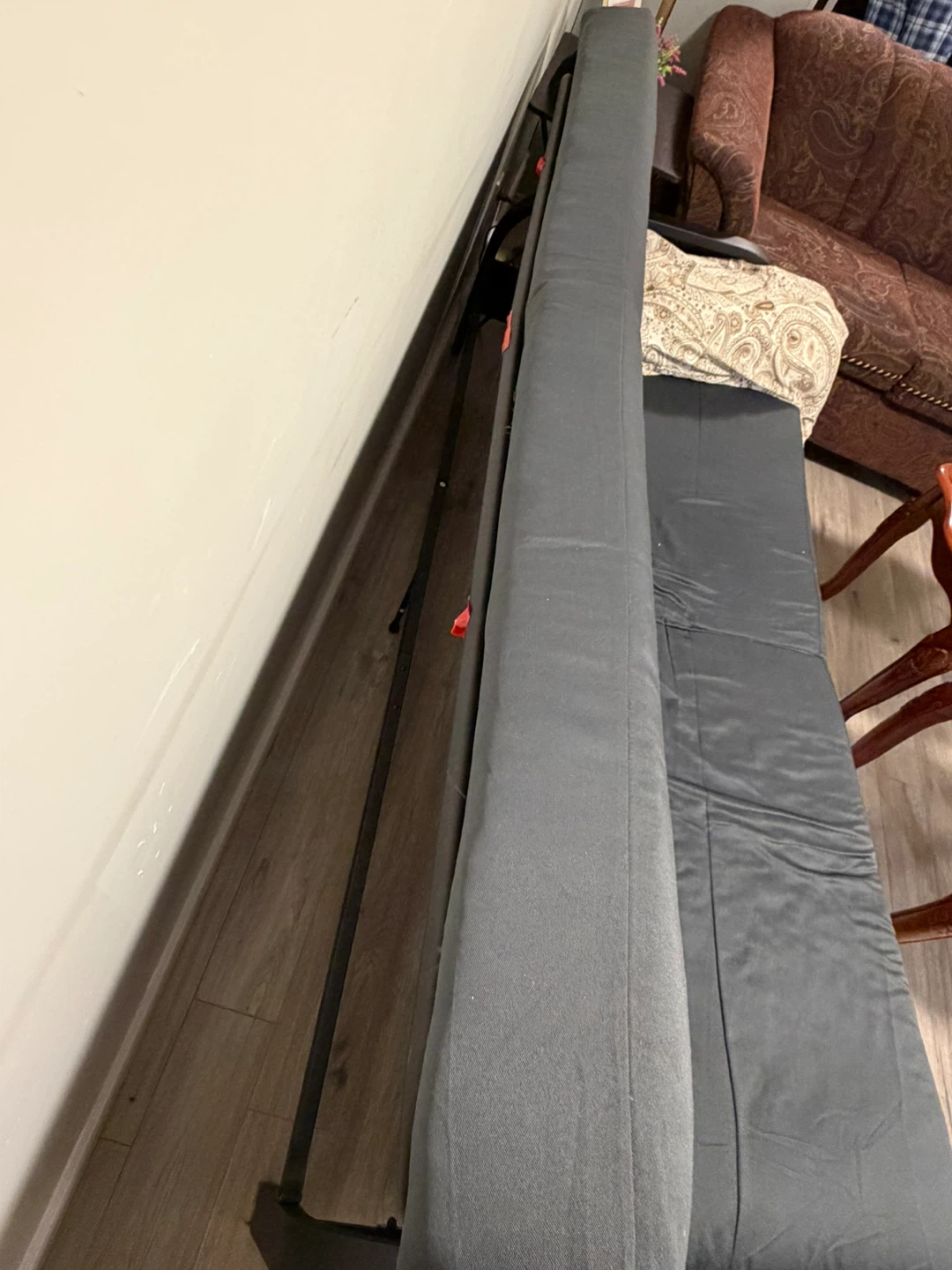 Grey Futon Sofa Bed - photo 3