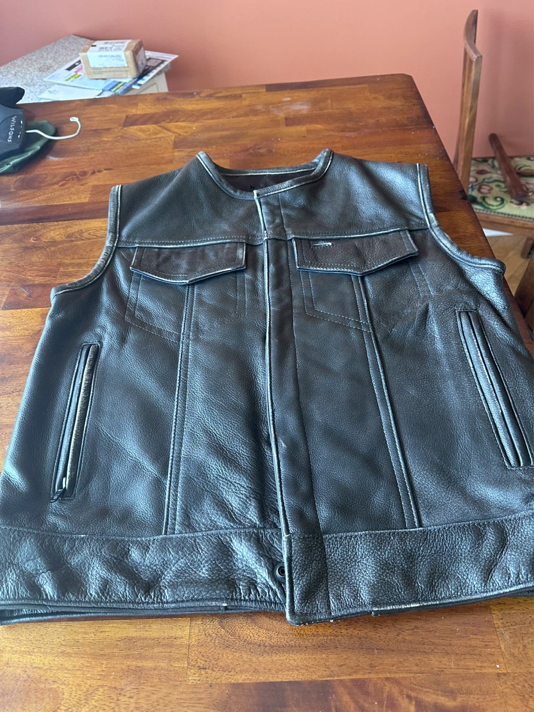 Legendary USA Leather Vest Size 40