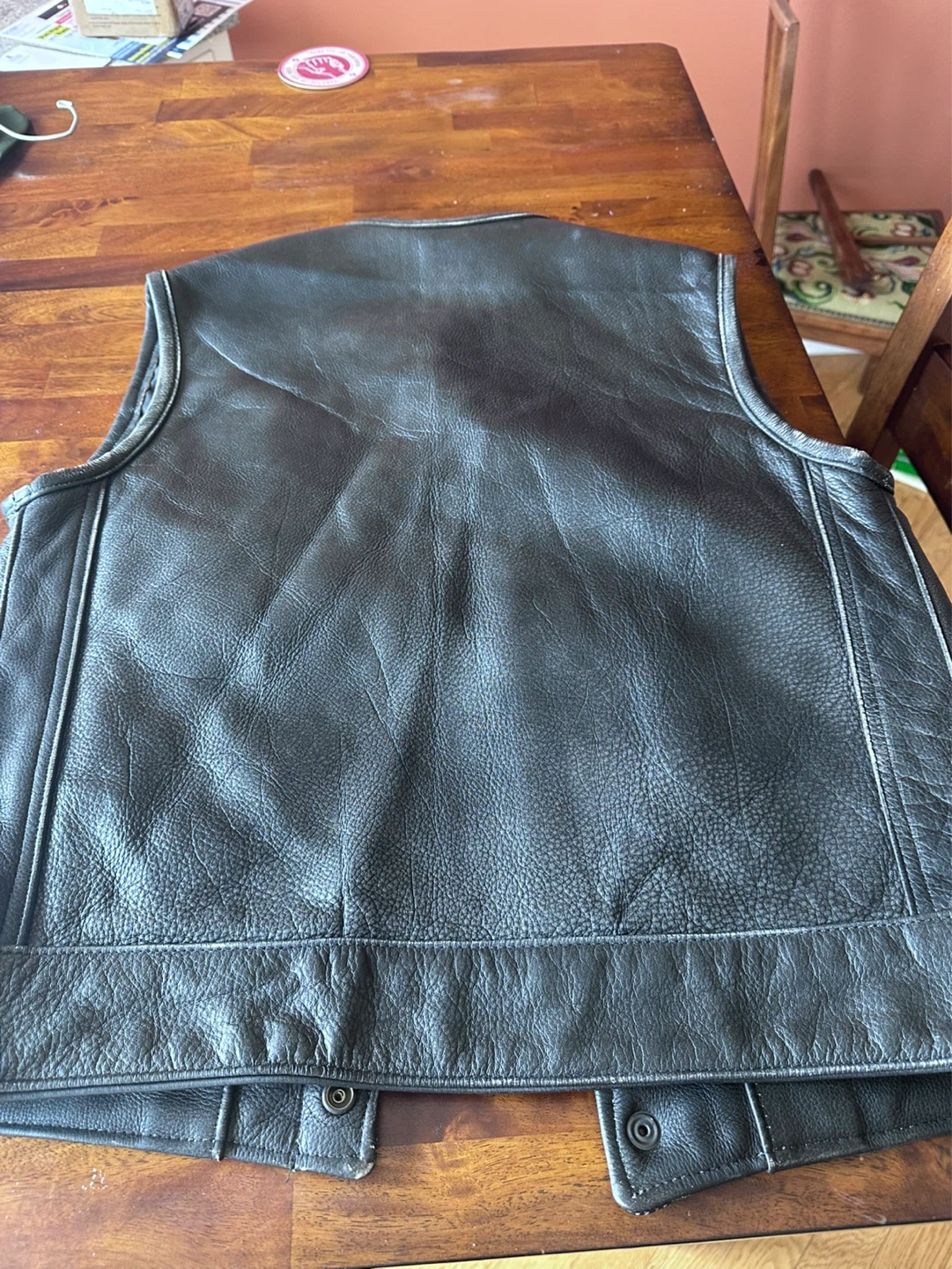Legendary USA Leather Vest Size 40 - photo 2