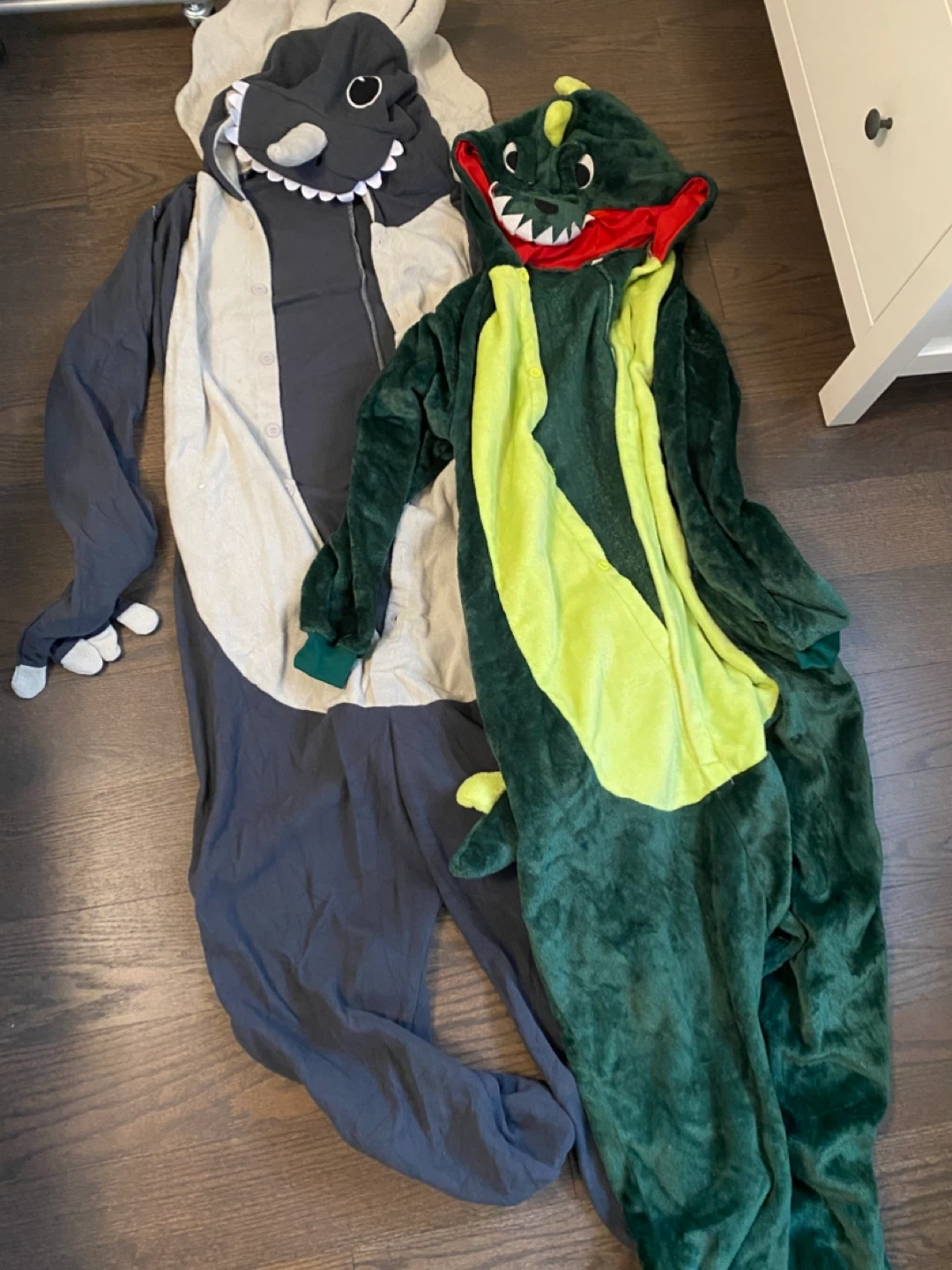Dinosaur onesies adult size x2