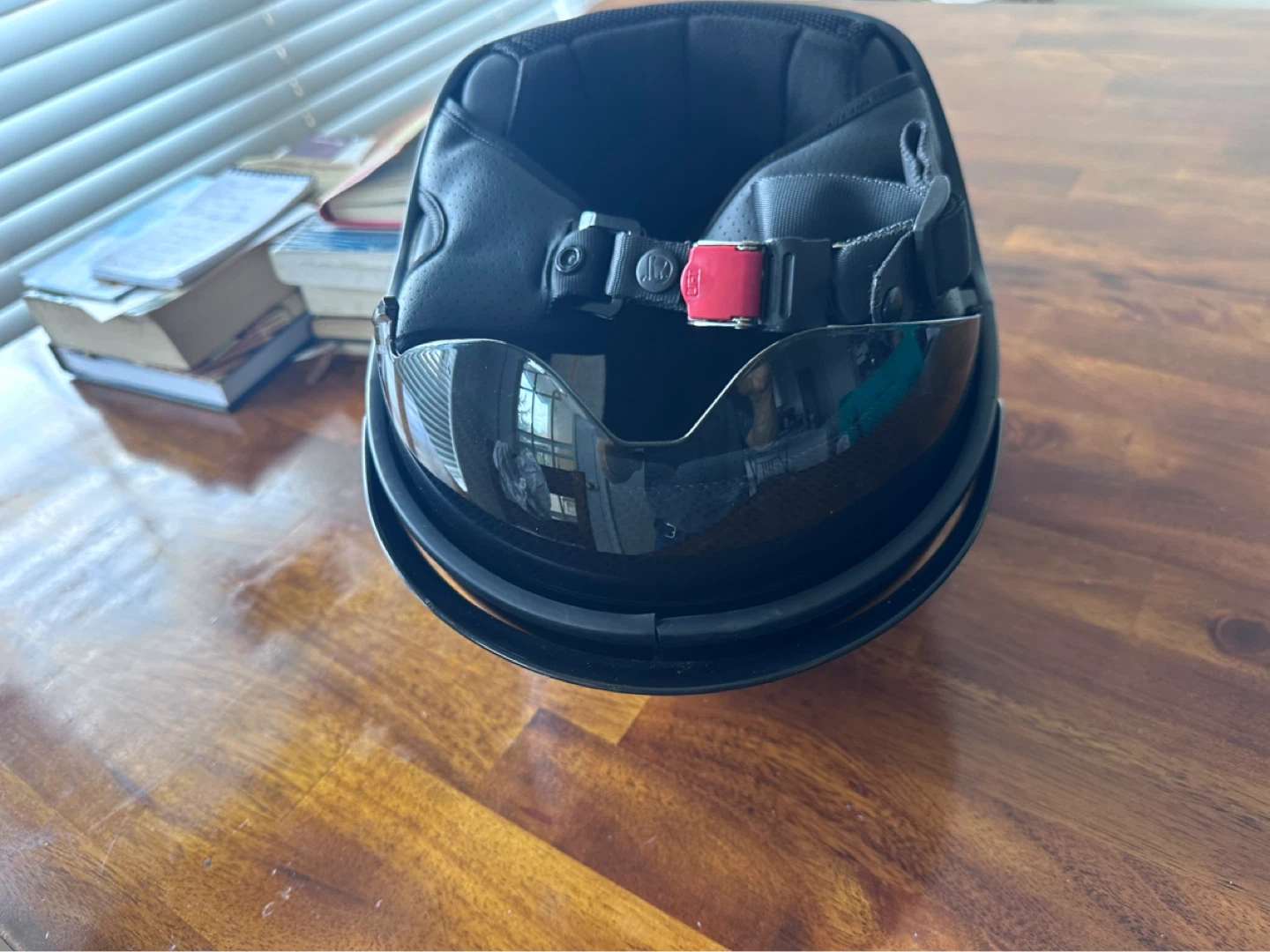 DOT Certified Motorcycle Helmet with Purple Swirl Design