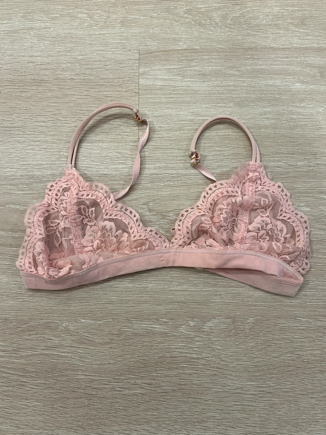 Pink Lace Bralette M