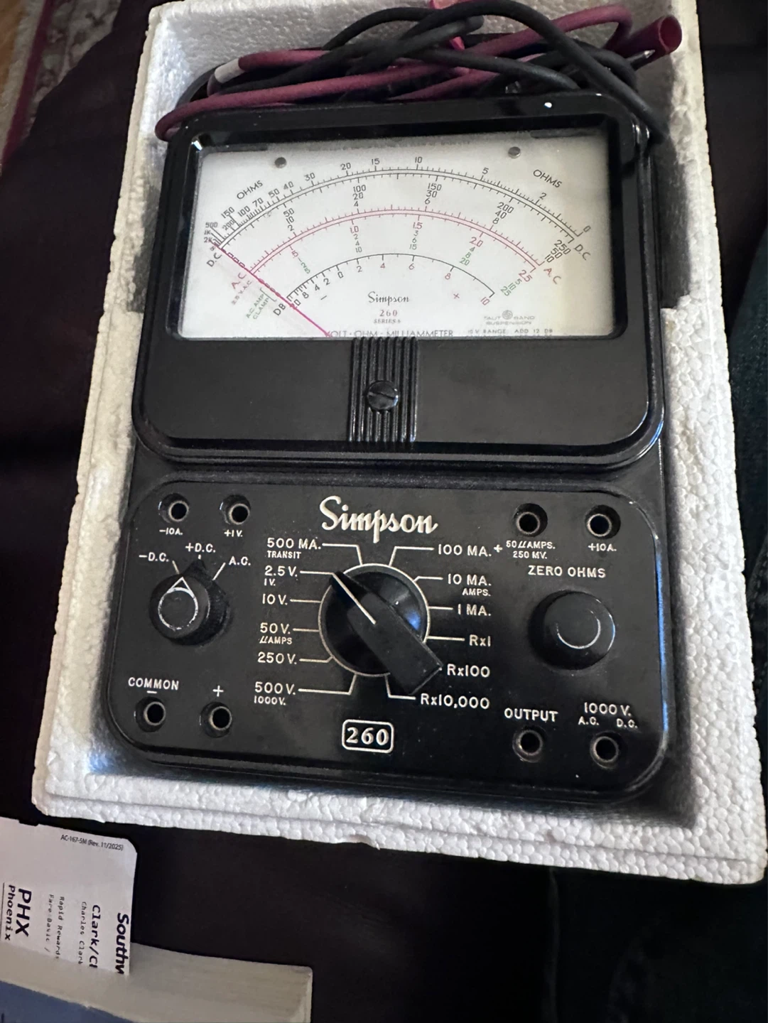 Simpson 260-8 Volt-Ohm-Milliammeter