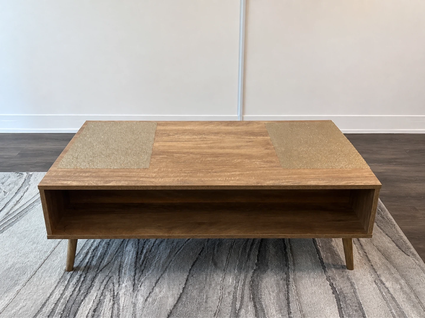 Wood Coffee Table with Storage - photo 2