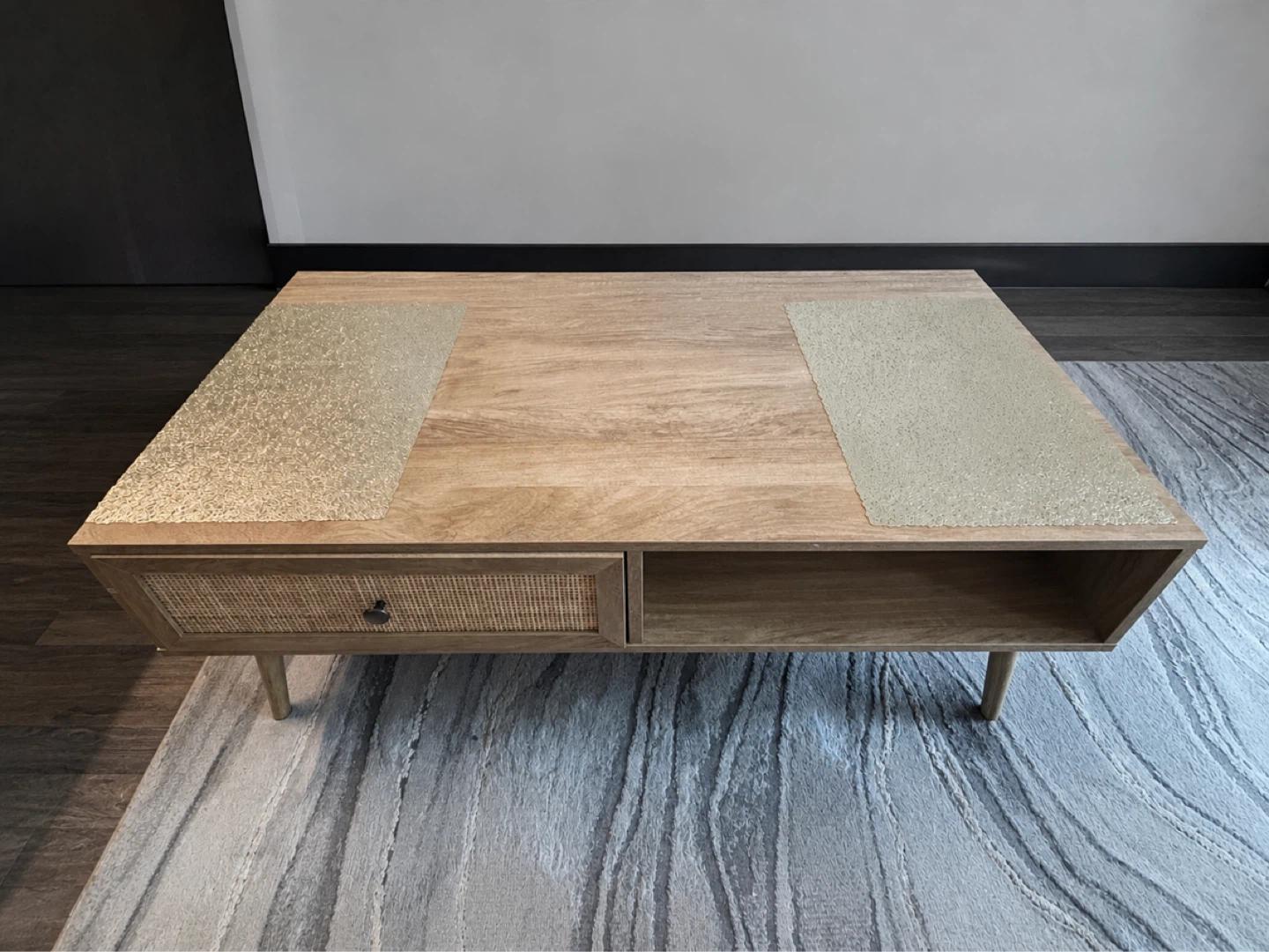 Wood Coffee Table with Storage