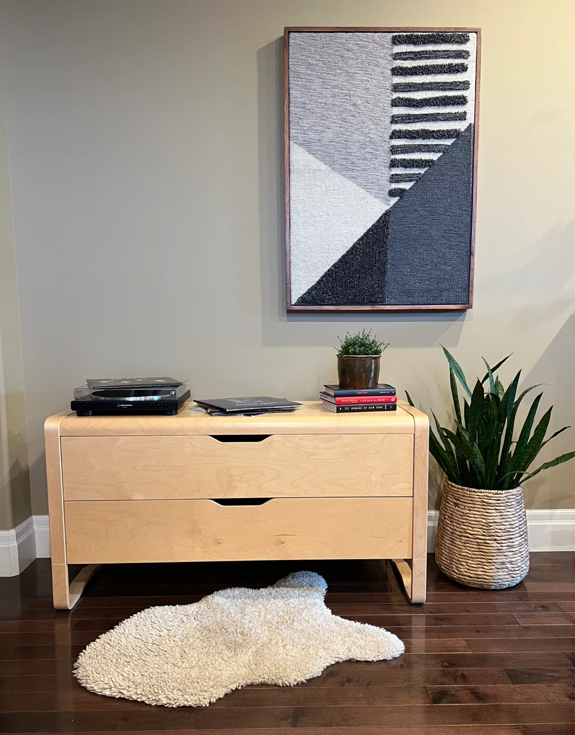 Vintage IKEA Anes Birch Bentwood Dresser/Sideboard