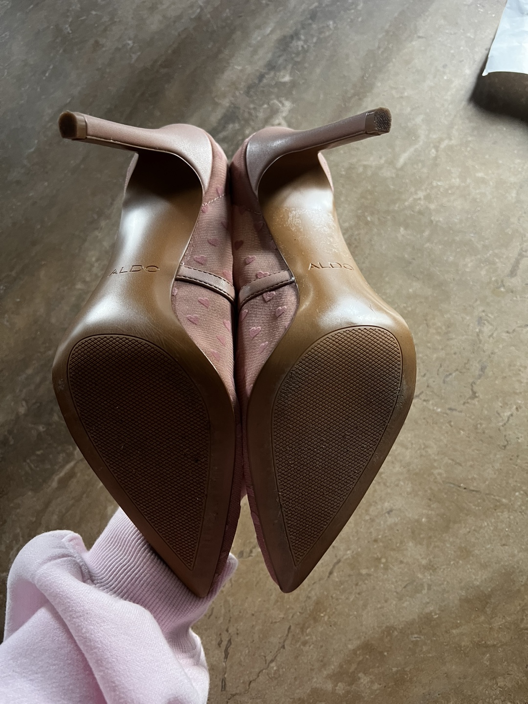 Aldo Pink Heart Print Stiletto Heels - photo 3
