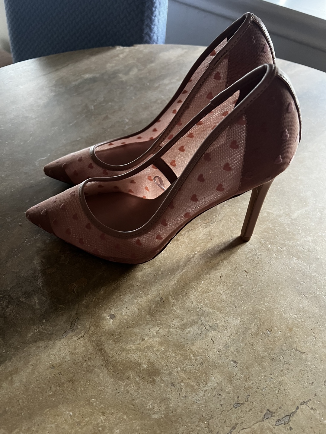Aldo Pink Heart Print Stiletto Heels - photo 2