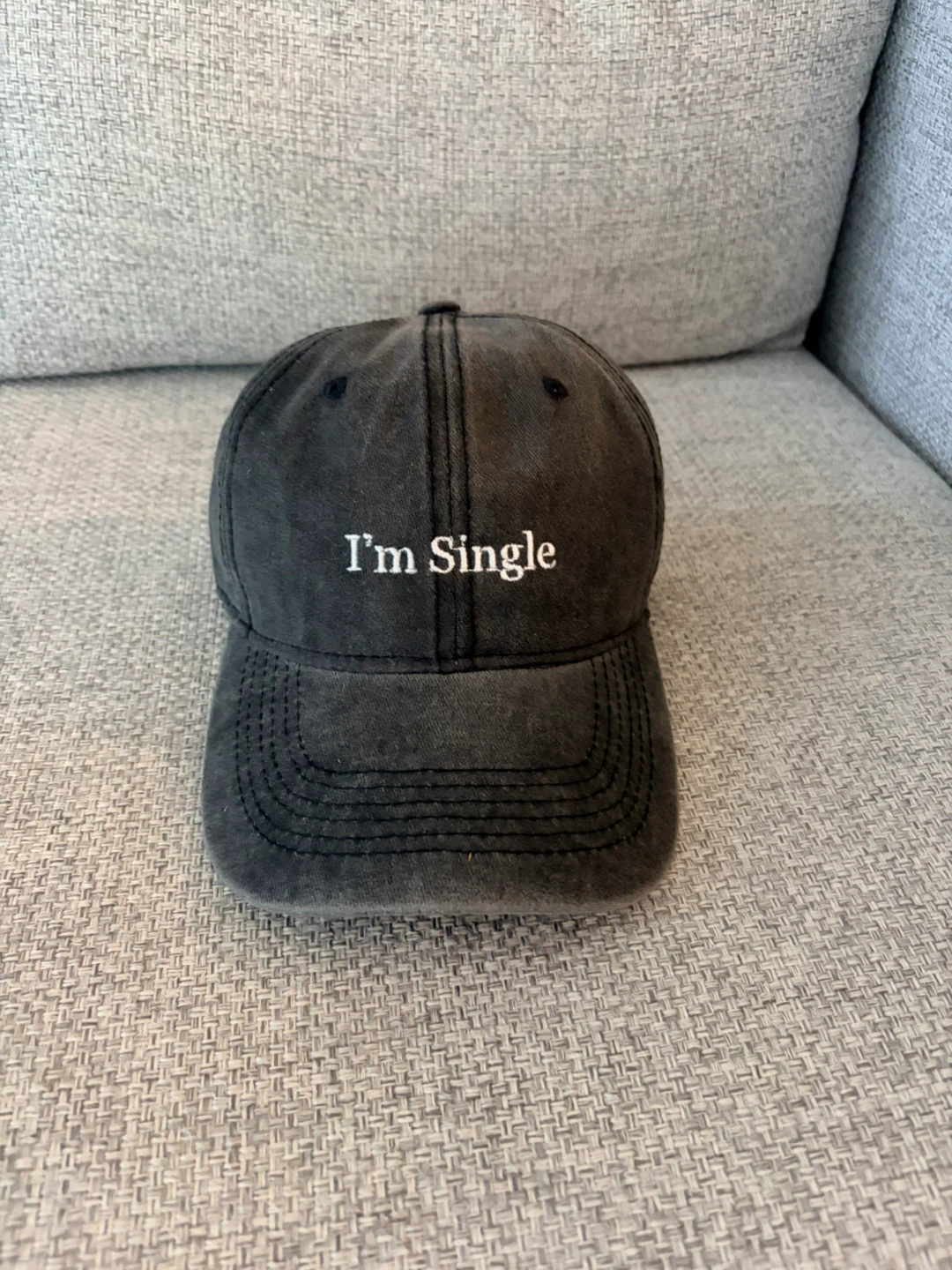 I'm Single Baseball Cap