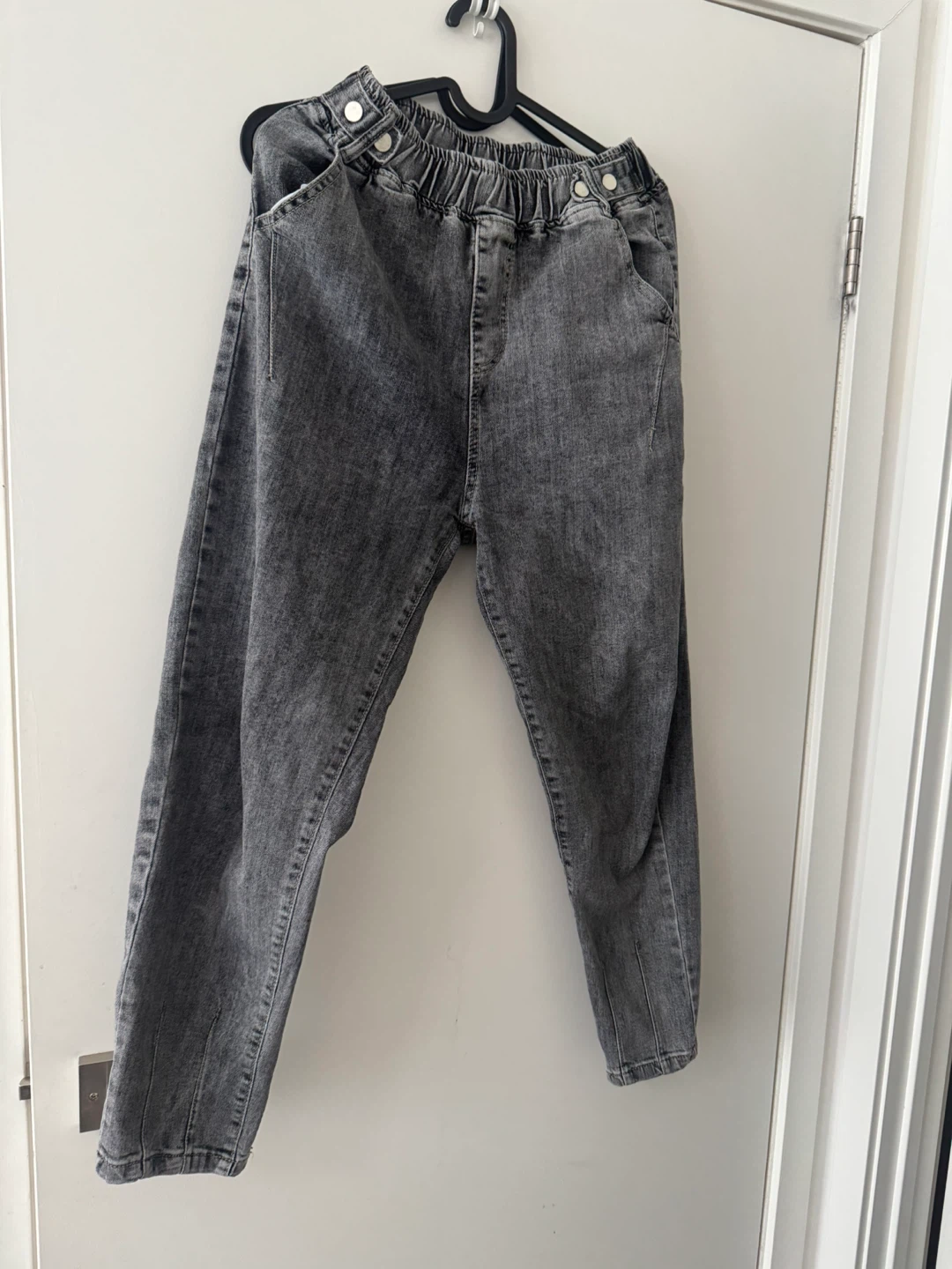 Washed Grey Denim Jeans - photo 2