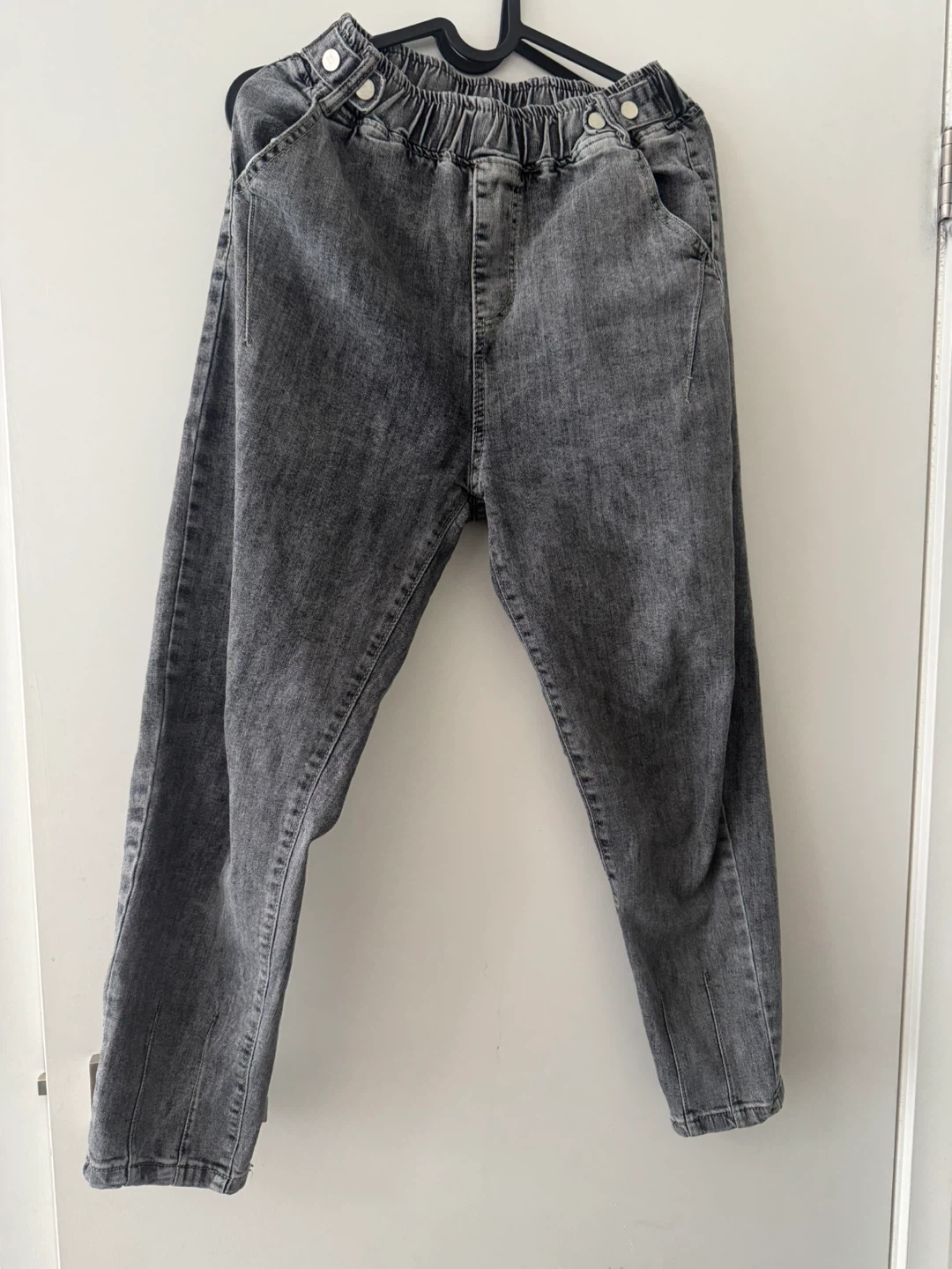 Washed Grey Denim Jeans