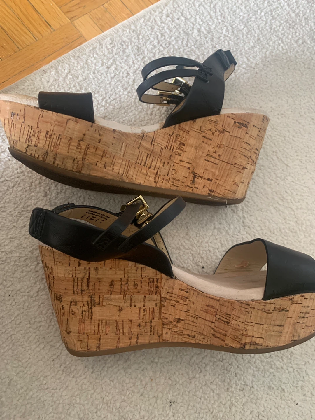 ALDO Black Wedge Sandals - photo 3