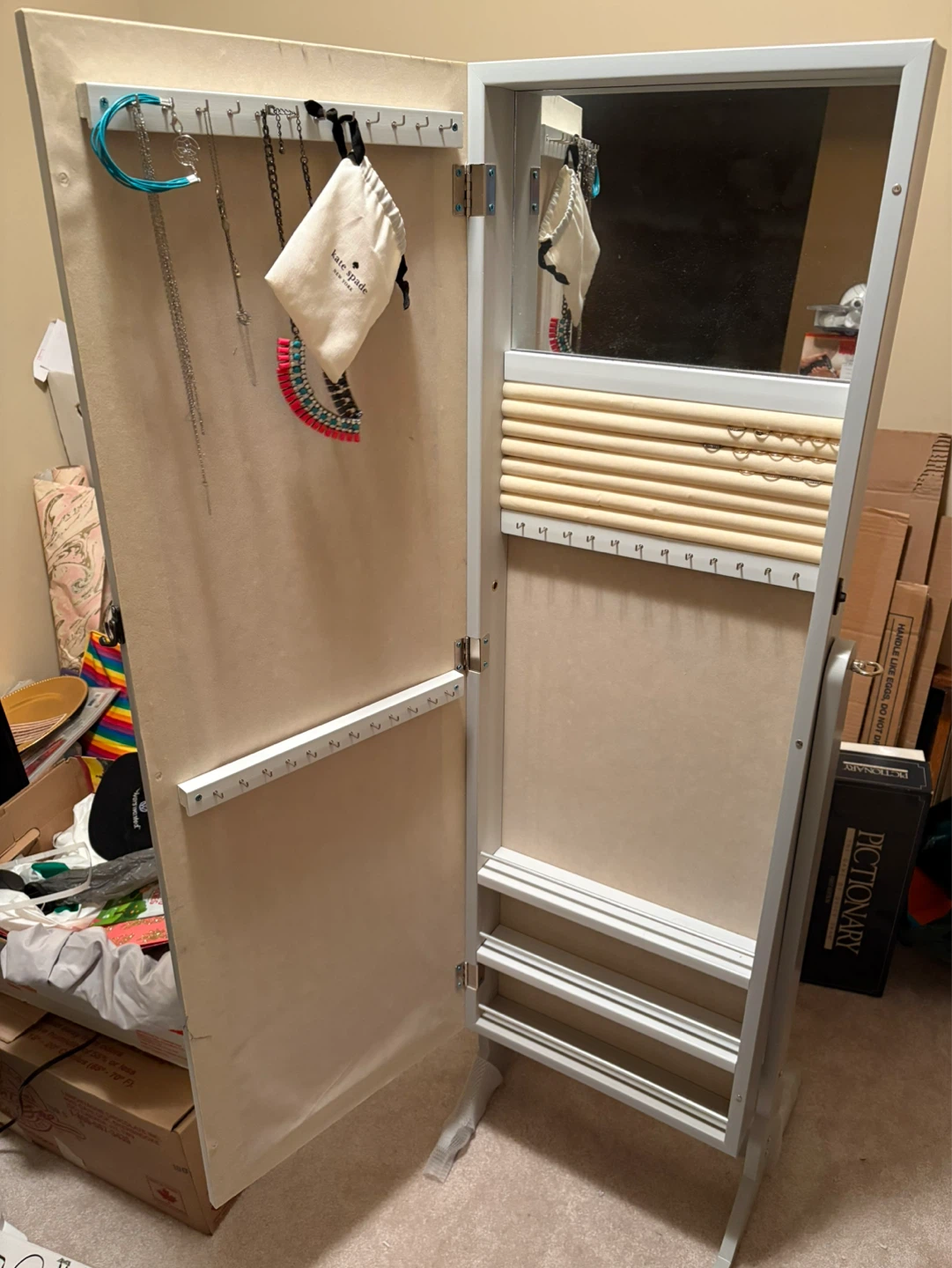 Standing Jewellery Cabinet Mirror - photo 2