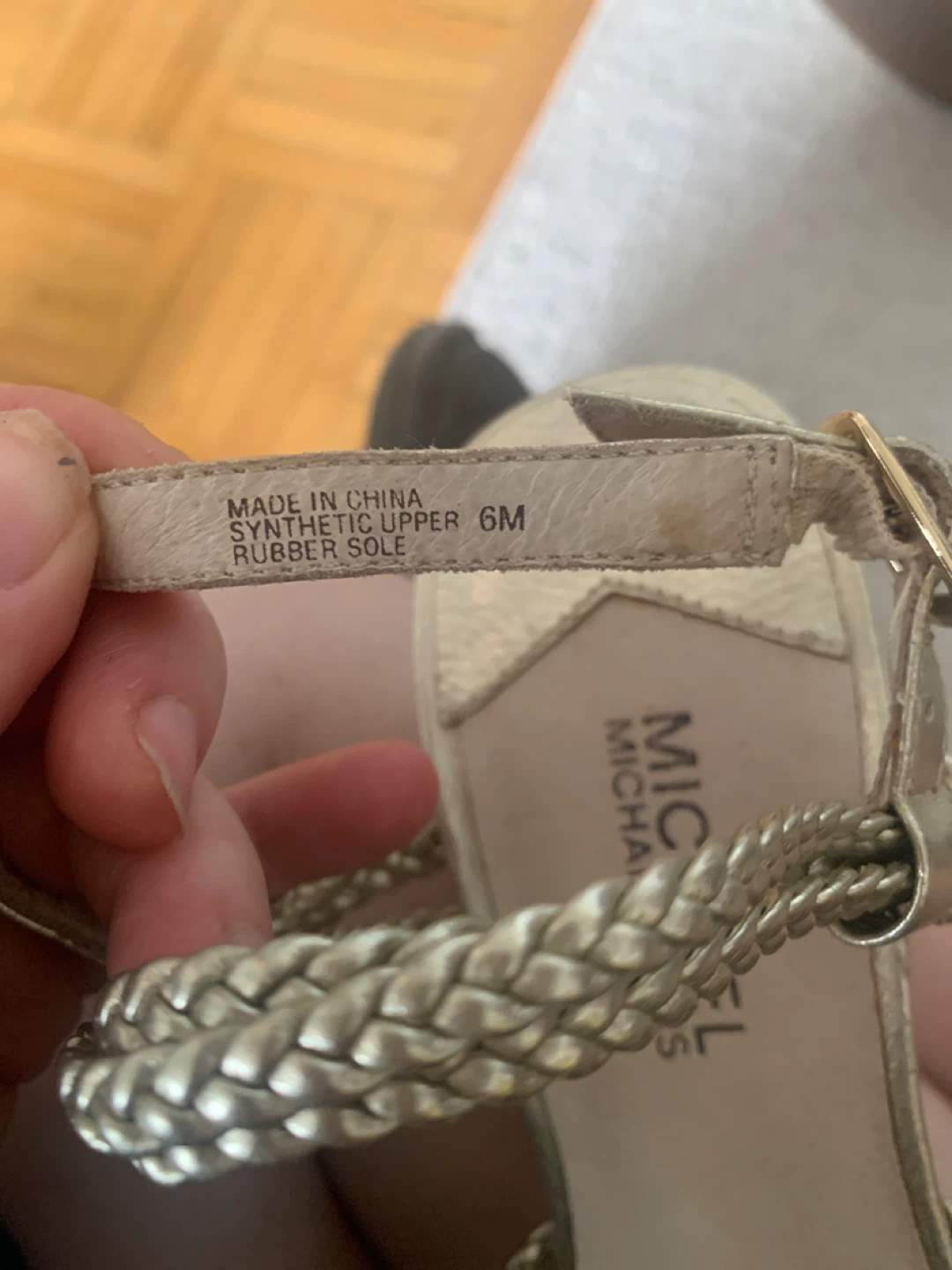 Michael Kors Gold Wedge Sandals Size 6M - photo 4