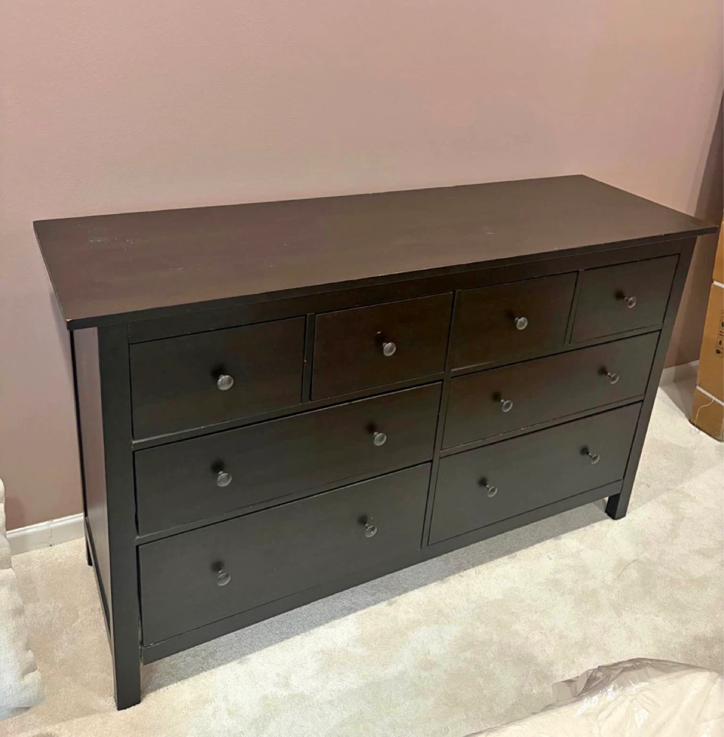 IKEA Hemnes 8-Drawer Dresser - Black-Brown - photo 2
