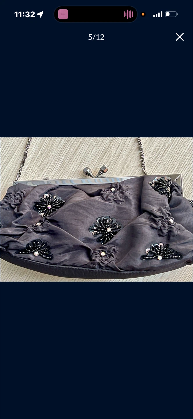 Embellished Satin Clutch Bag - photo 5