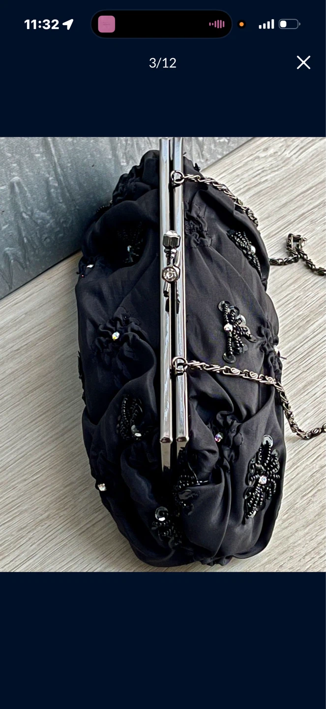 Embellished Satin Clutch Bag - photo 3