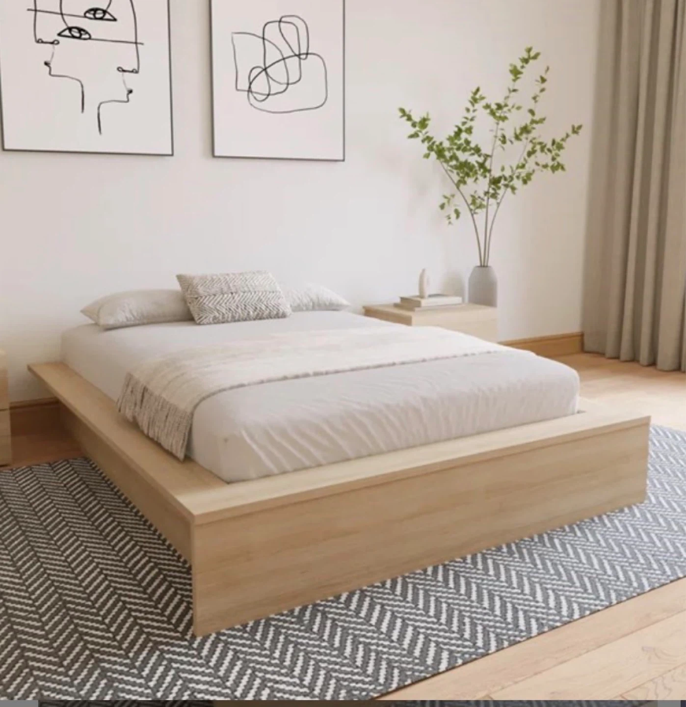 Hamdija Platform Bed