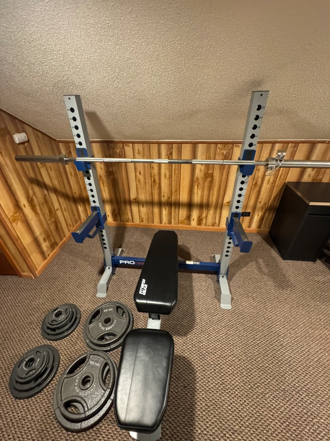 Fitness Gear Bench Press and Barbell Set - photo 2