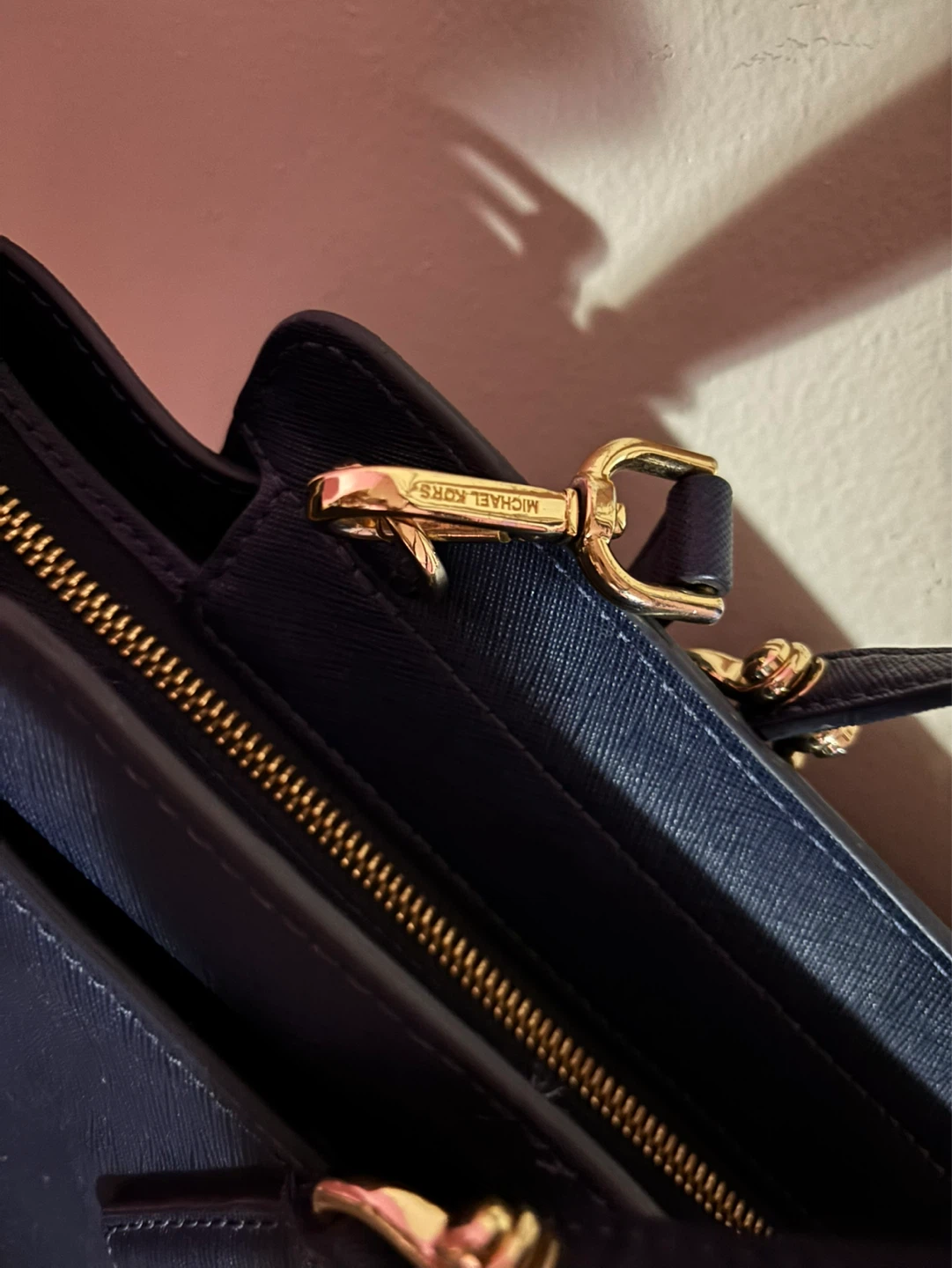 Michael Kors Navy Leather Tote Bag - photo 2