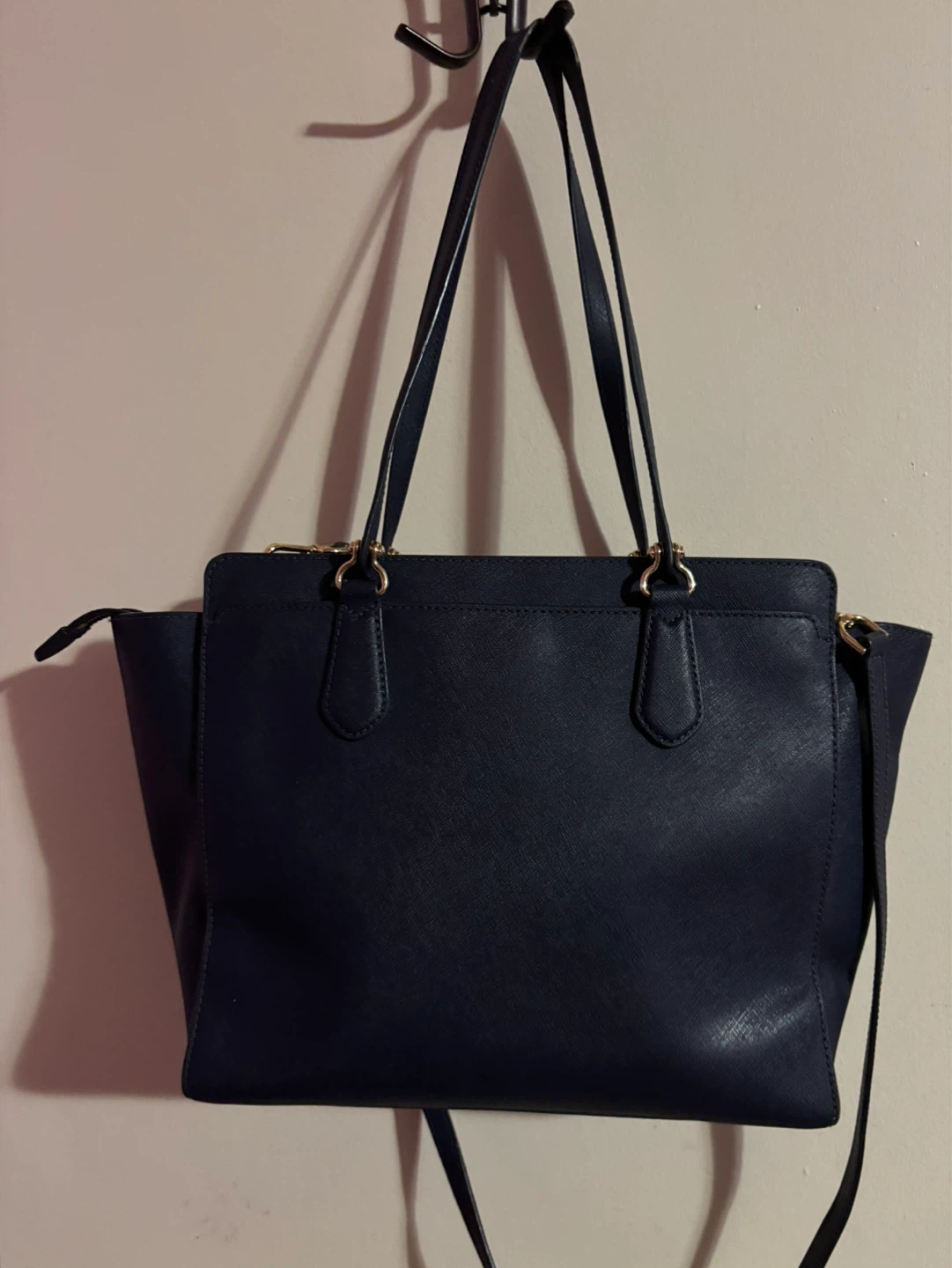 Michael Kors Navy Leather Tote Bag - photo 3