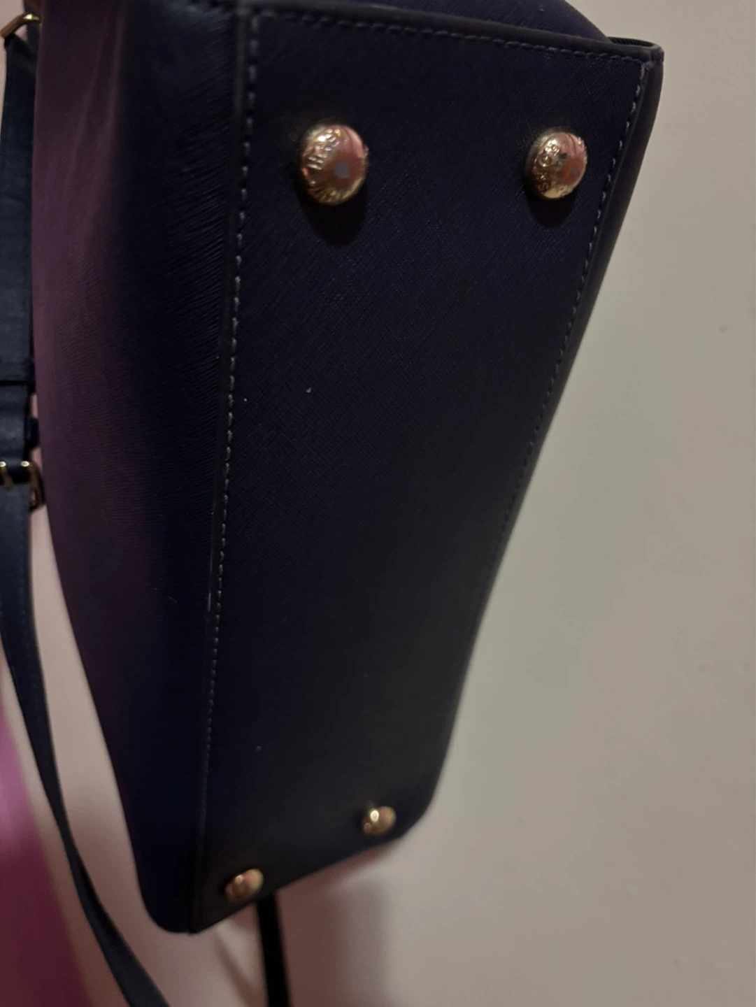 Michael Kors Navy Leather Tote Bag - photo 4
