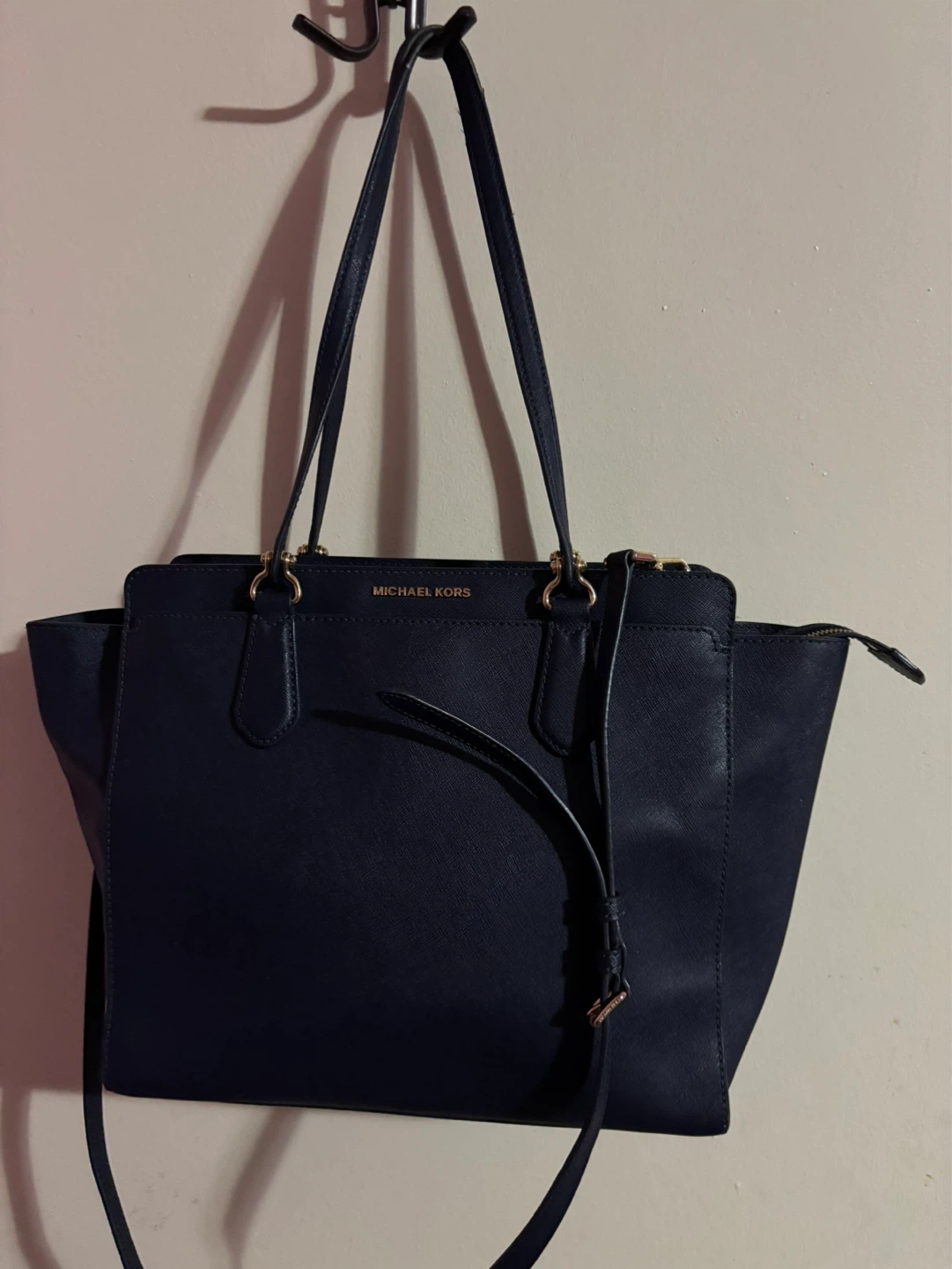 Michael Kors Navy Leather Tote Bag - photo 5