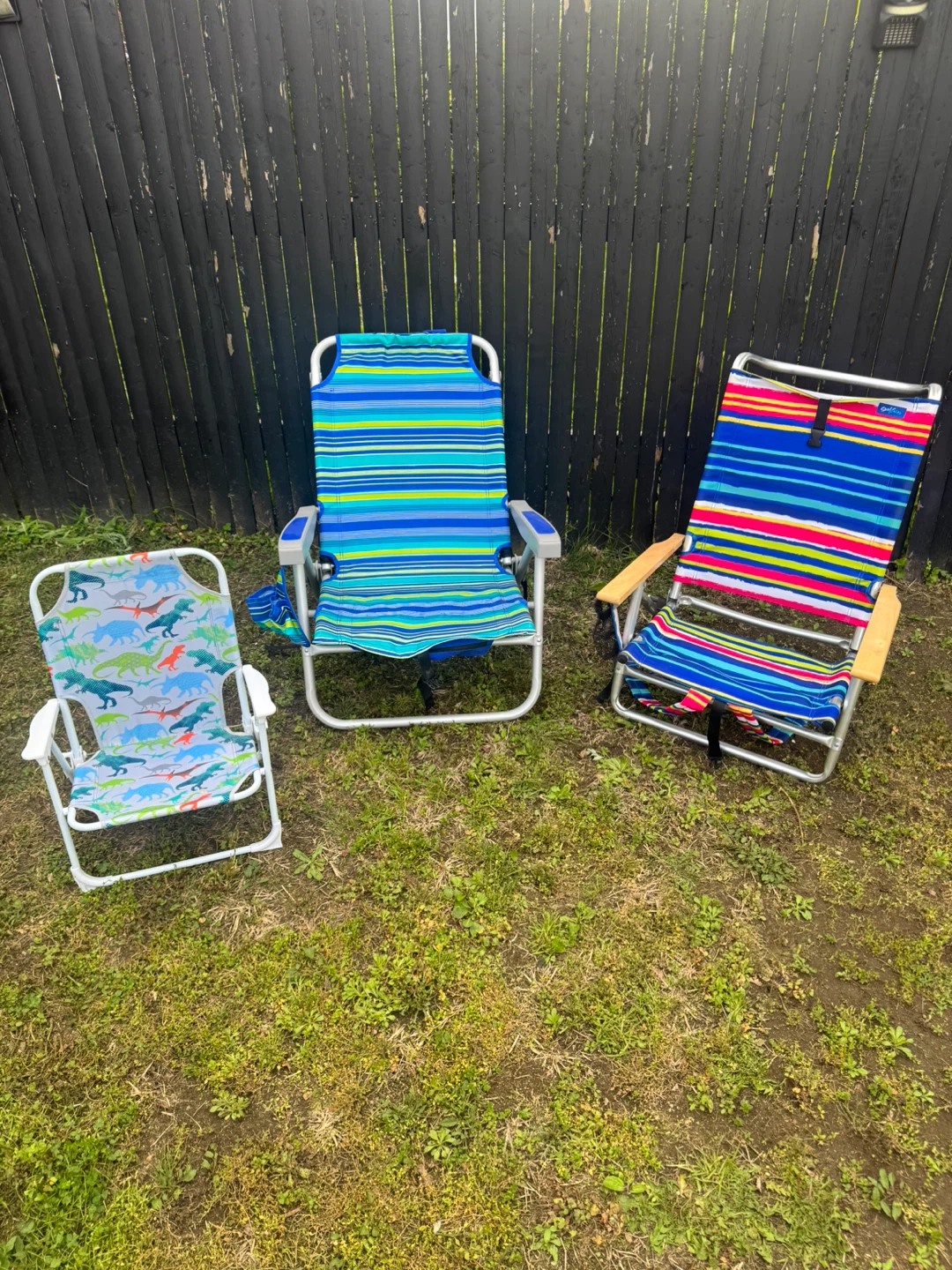 3 Beach Chairs (2 adult & 1 Kids)