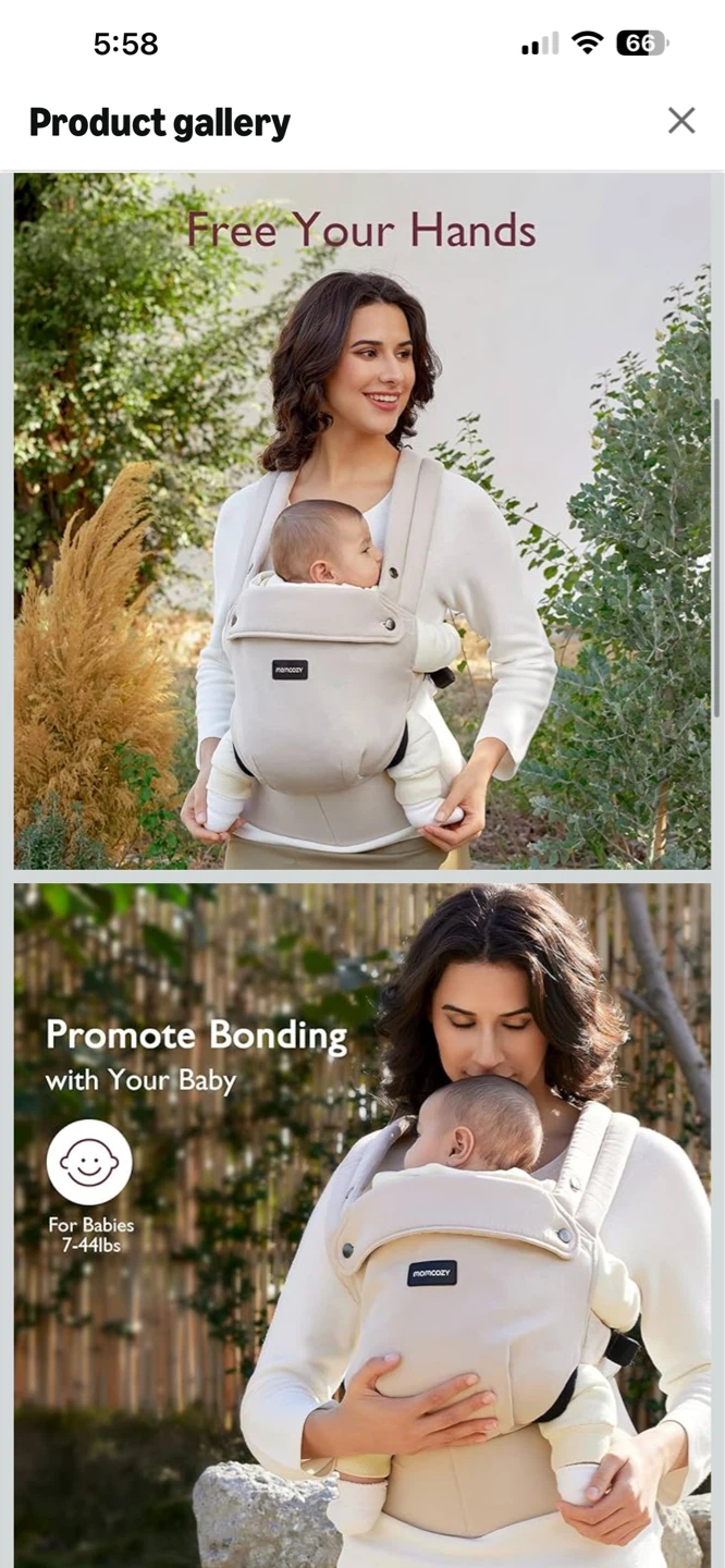 Momcozy Ergonomic Baby Carrier - photo 2