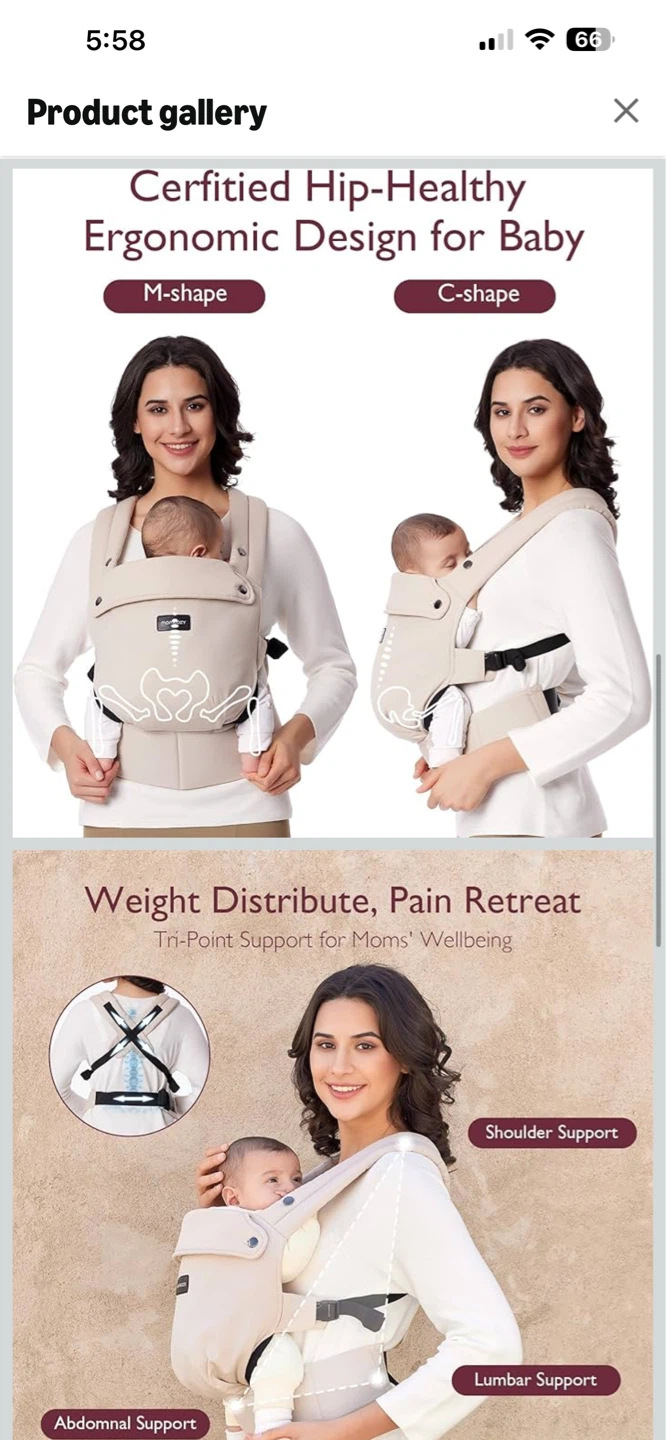 Momcozy Ergonomic Baby Carrier - photo 3