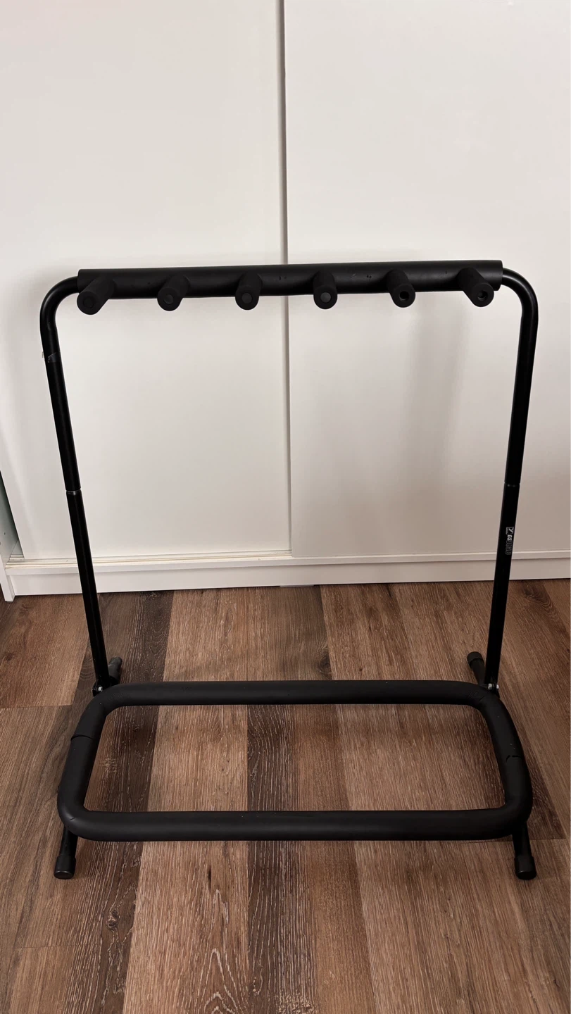 5-Guitar Black Folding Stand