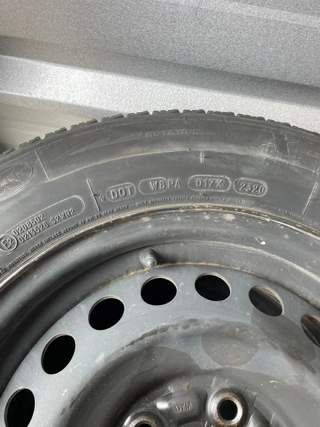 Michelin X-Ice Winter Tires on Steel Rims - Set of 4