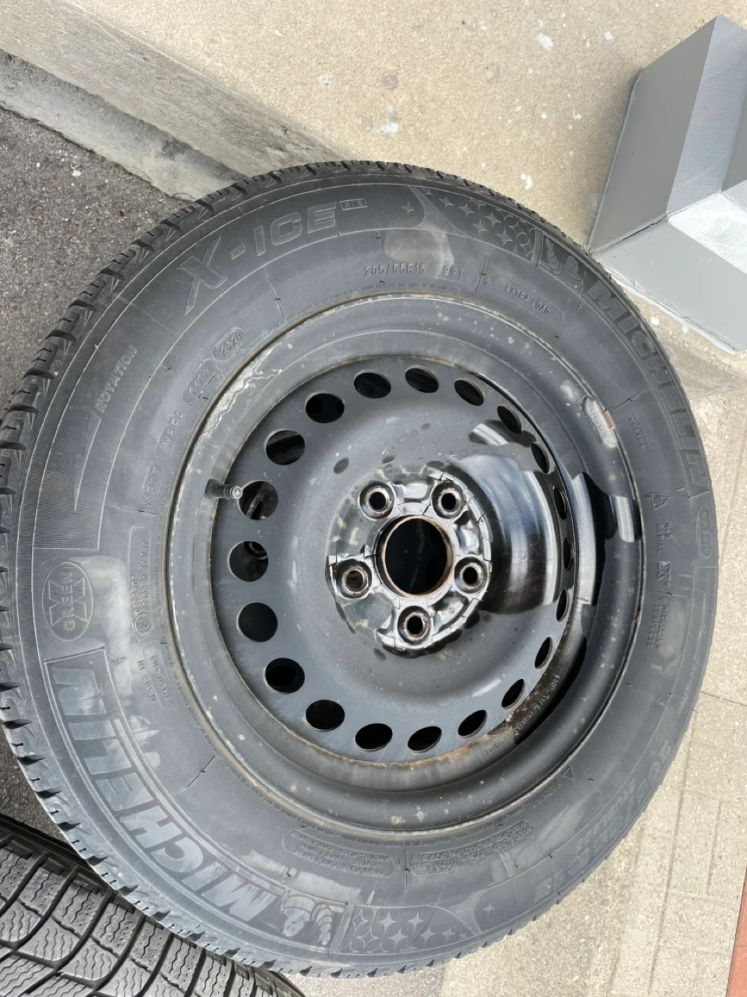Michelin X-Ice Winter Tires on Steel Rims - Set of 4 - photo 2