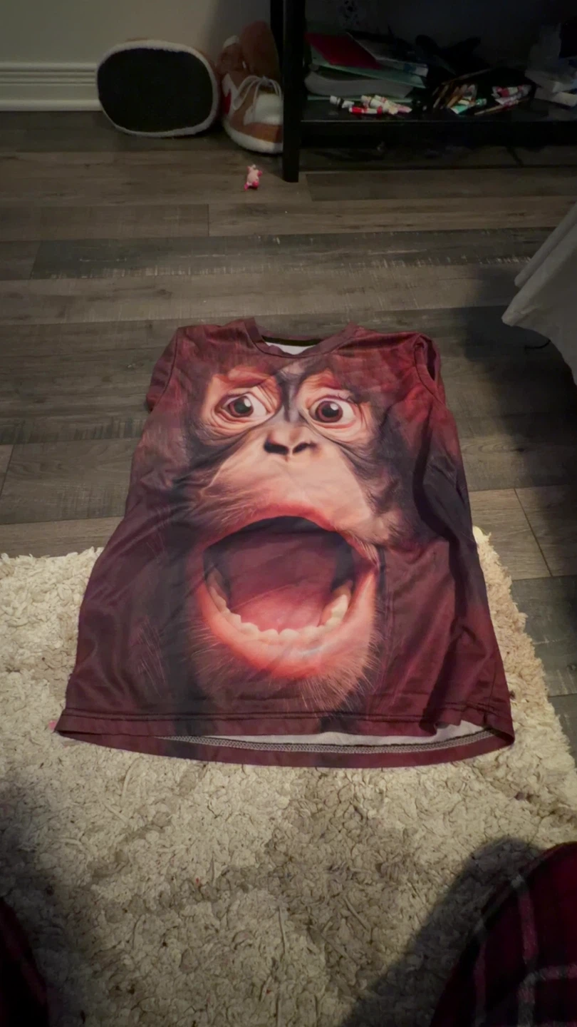 Orangutan Face Graphic T-Shirt - photo 2
