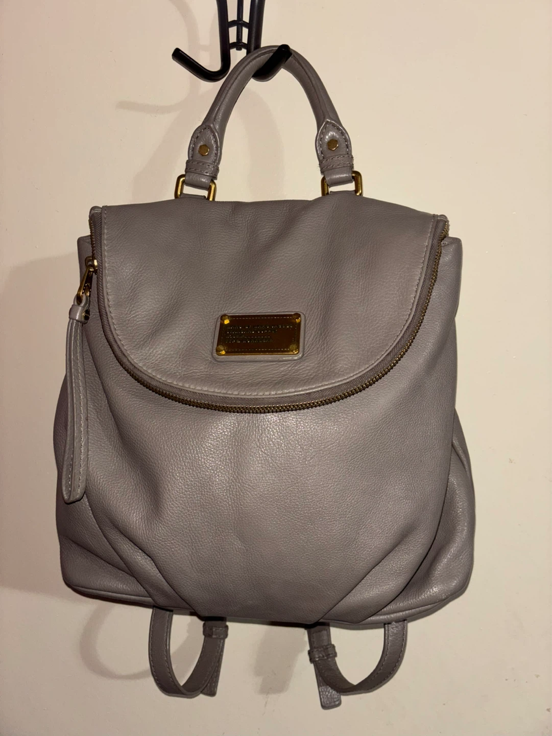 Marc by Marc Jacobs Grey Leather Backpack