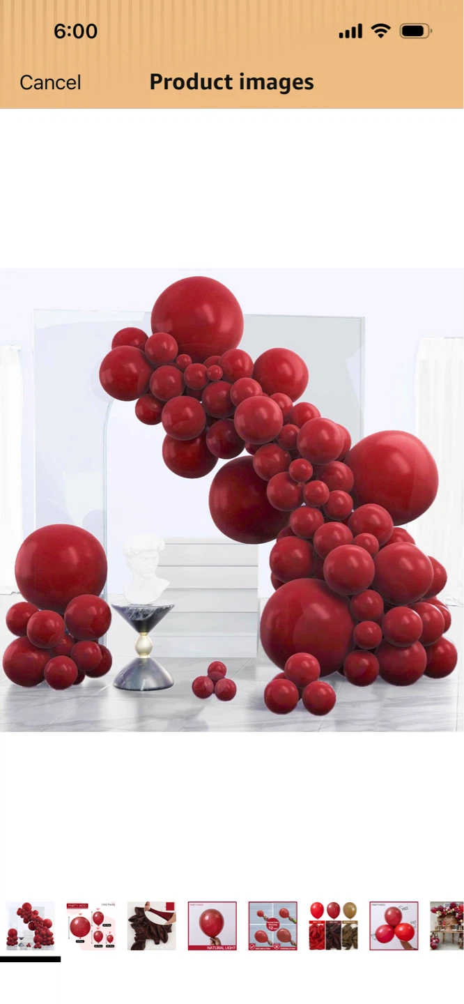 Party Woo Red Balloon Arch Garland Kit!