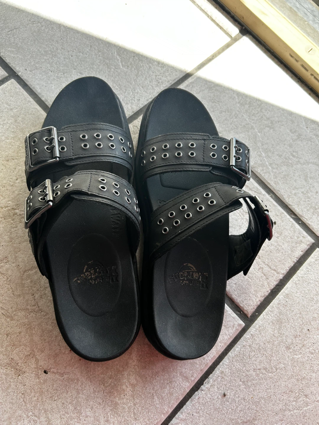 Dr. Martens Black Studded Platform Sandals - photo 3